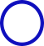 Blue hollow circle
